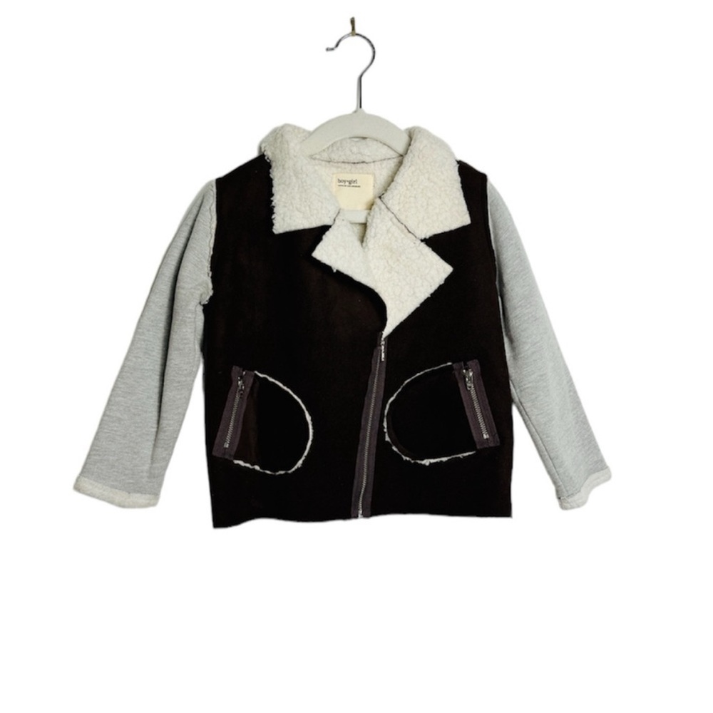 Boy + Girl faux shearling jacket UNISEX Made in USA